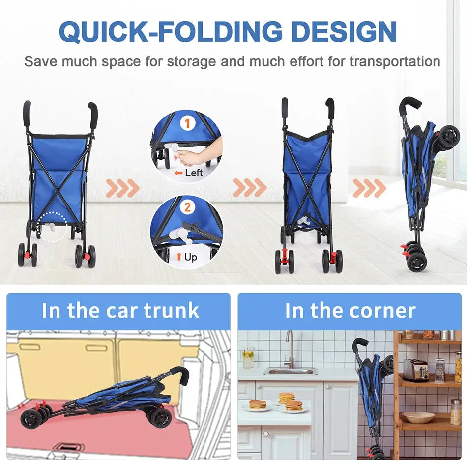 Pet Stroller M S Dog Cat Cage Jogger 4 Wheels Waterproof Puppy Travel Folding Carrier Pet Stroller Gazebo Pet Hub