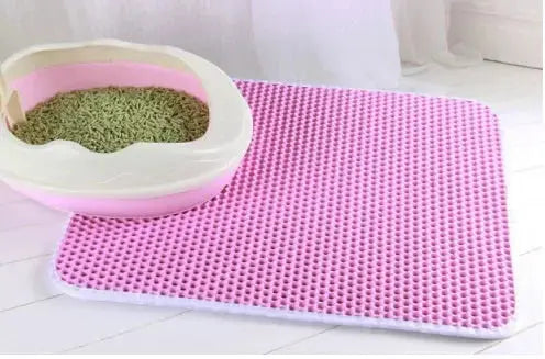 Cat Litter Mat With Gift Double Layer Waterproof Pet Litter Box Mat Non-slip Sand Cat Pad Washable Bed Mat Clean Pad Products Gazebo Pet Hub
