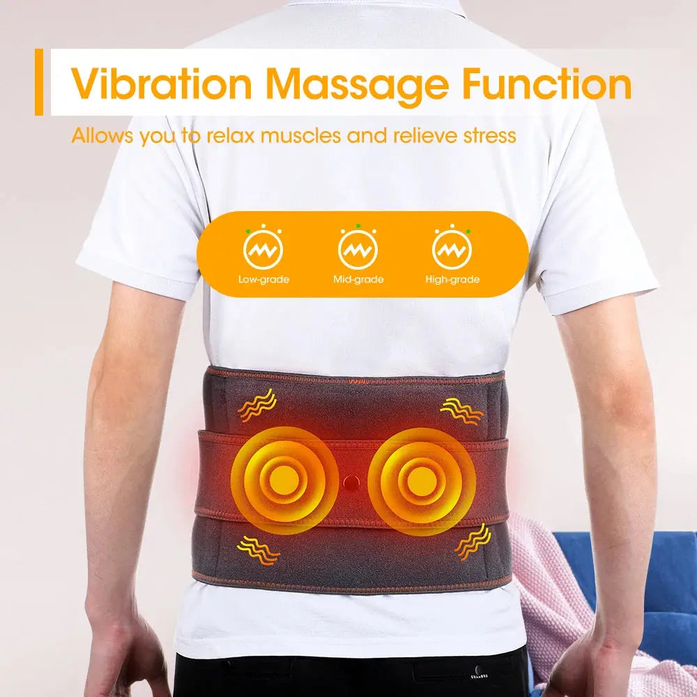Back Protector Vibration Inflatable Heating Waist Massager Belts