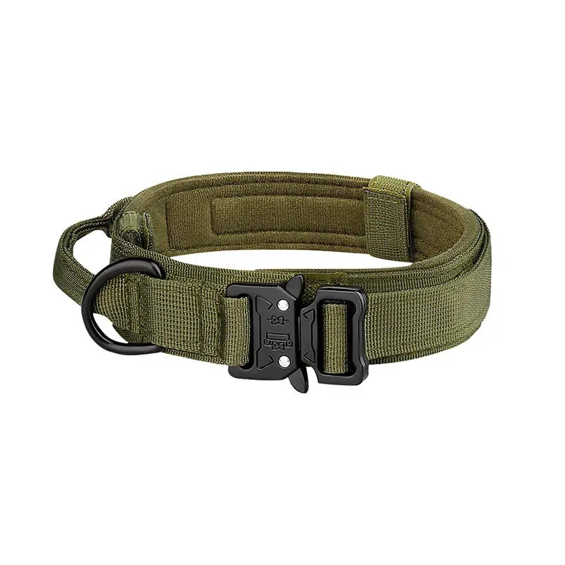 Pet Products Outdoor Tactical Dog Collar Metal Buckle Breathability Nylon Collar Medium and Large Dog Training Neck Collar Dog - Gazebo Pet Hub