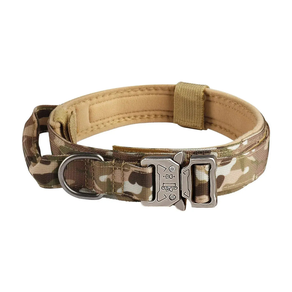 Pet Products Outdoor Tactical Dog Collar Metal Buckle Breathability Nylon Collar Medium and Large Dog Training Neck Collar Dog - Gazebo Pet Hub