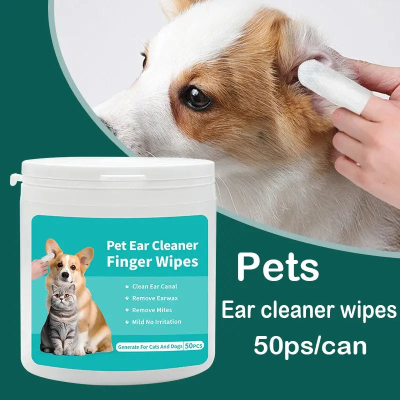 Pet cleaning products  Ear cleaning wipes  Ear care fingertips  Ear mite removal  Cat and dog ear cleaning pet products Gazebo Pet Hub