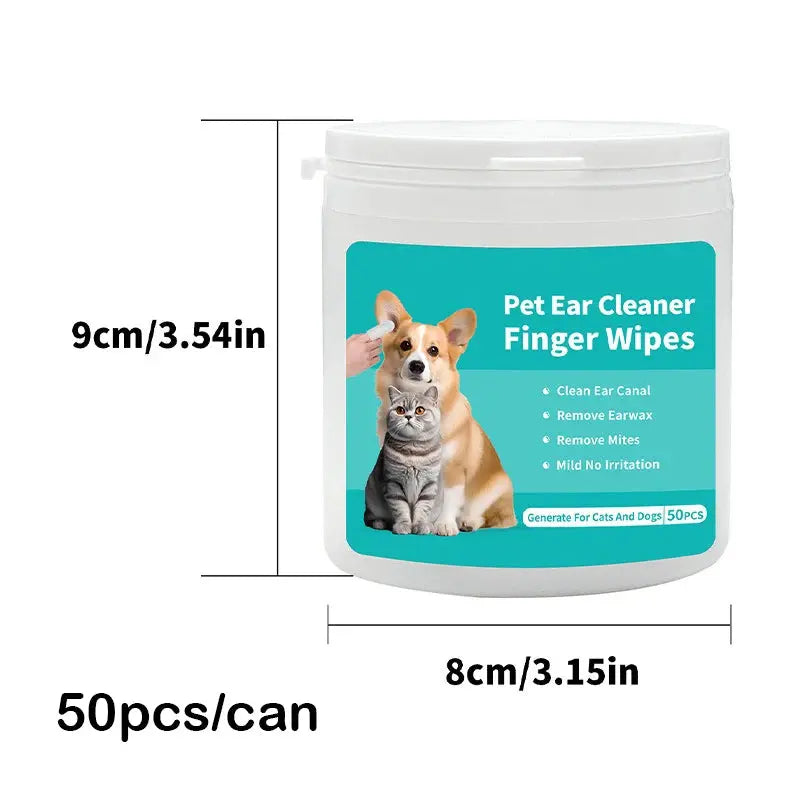 Pet cleaning products  Ear cleaning wipes  Ear care fingertips  Ear mite removal  Cat and dog ear cleaning pet products Gazebo Pet Hub
