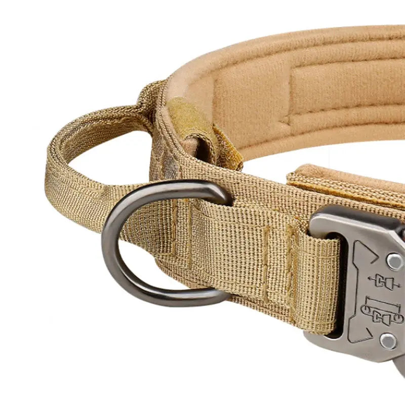 Pet Products Outdoor Tactical Dog Collar Metal Buckle Breathability Nylon Collar Medium and Large Dog Training Neck Collar Dog - Gazebo Pet Hub