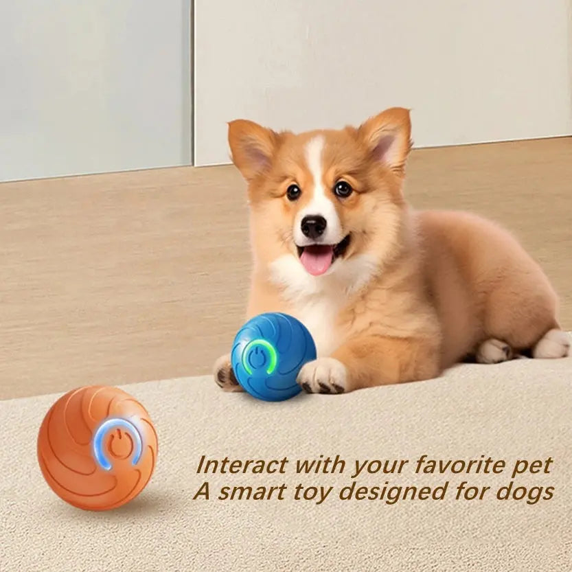 Smart Dog Toy Ball Electronic Interactive Pet Toy Moving Ball USB Automatic Moving Bouncing for Puppy Birthday Gift Cat Products Gazebo Pet Hub