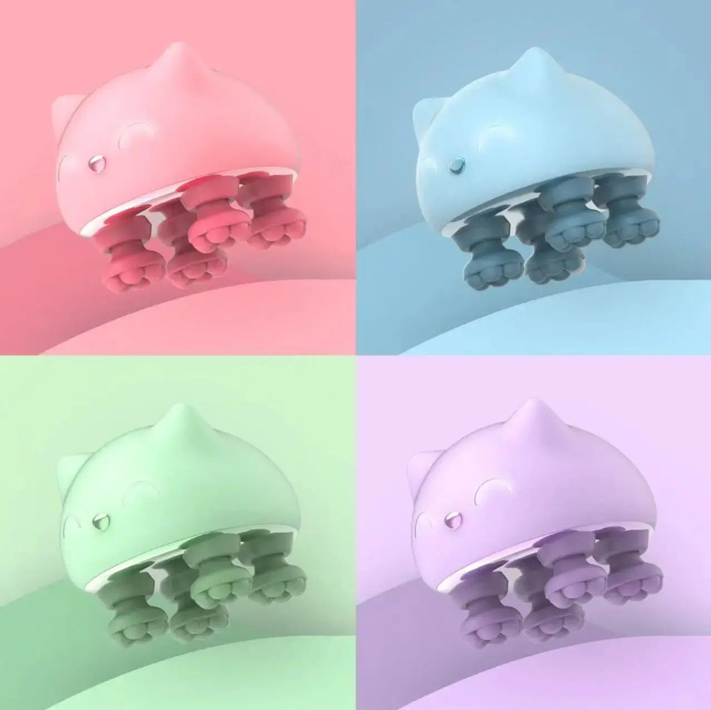 Automatic Rechargeable Electric Massager Human-Pet Dual Use Massager Cute styling Colorful Waterproof Massager Gazebo Pet Hub