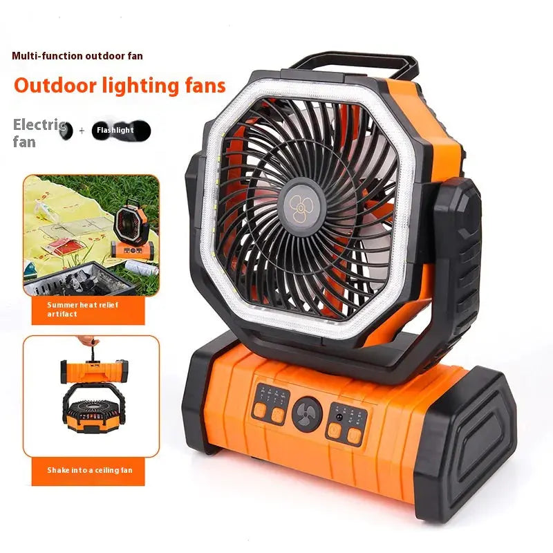 Outdoor Household Power Bank LED Light Camping Fan Gazebo Digital Mart
