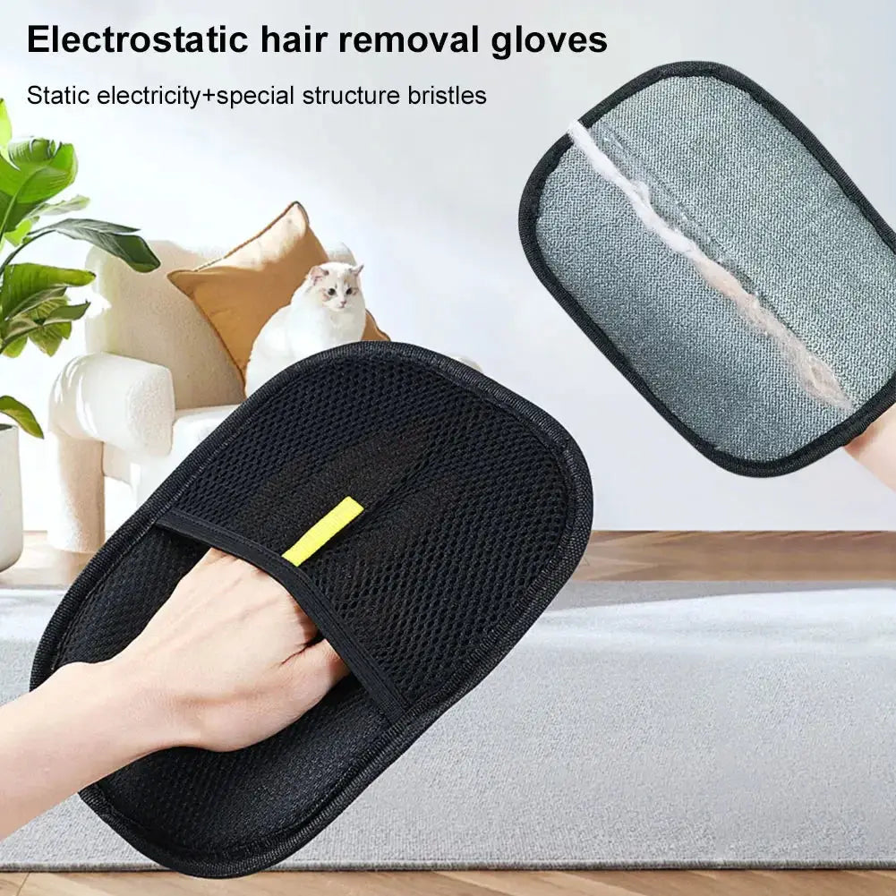 Cat Hair Cleaner Pet Gloves Household Hair Remover Cat Dog Hair Remover Brush Remover Hair Sticking Device Home Hair Scraper Gazebo Pet Hub