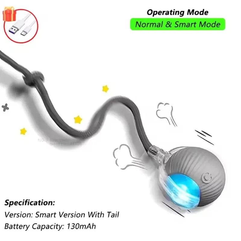 Cat Interactive Training Automatic Moving Ball Kitten Electric Ball Toy Gazebo Pet Hub