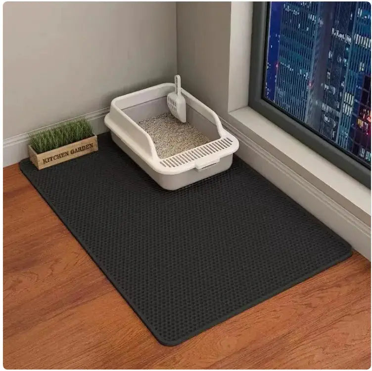 Double-Layer Cat Litter Mat Gazebo Pet Hub