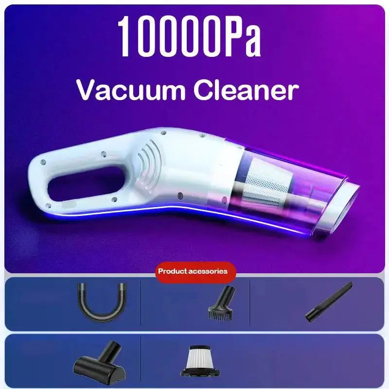 Handheld Home Vacuum Cleaner Rechargeable Portable Vacuum Cleaner Car Home Dual Purpose Wireless Dust Catcher Pet Hair 10000PA Gazebo Pet Hub