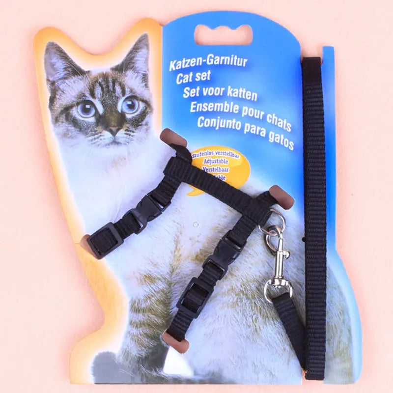 New cat leash I-shaped special dog leash for going out is firm and safe paper jam chest and back pet supplies Gazebo Pet Hub