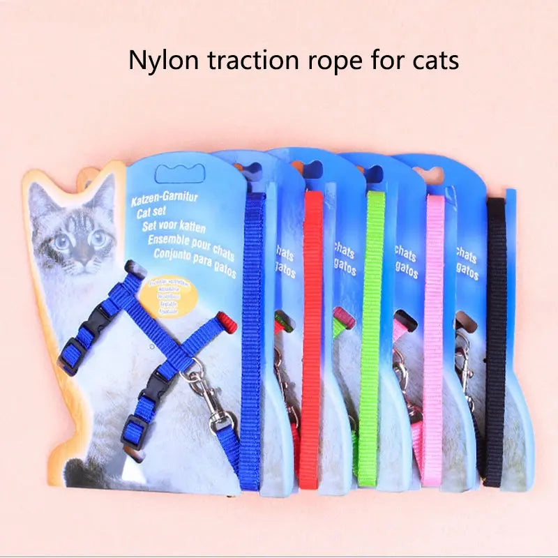 New cat leash I-shaped special dog leash for going out is firm and safe paper jam chest and back pet supplies Gazebo Pet Hub