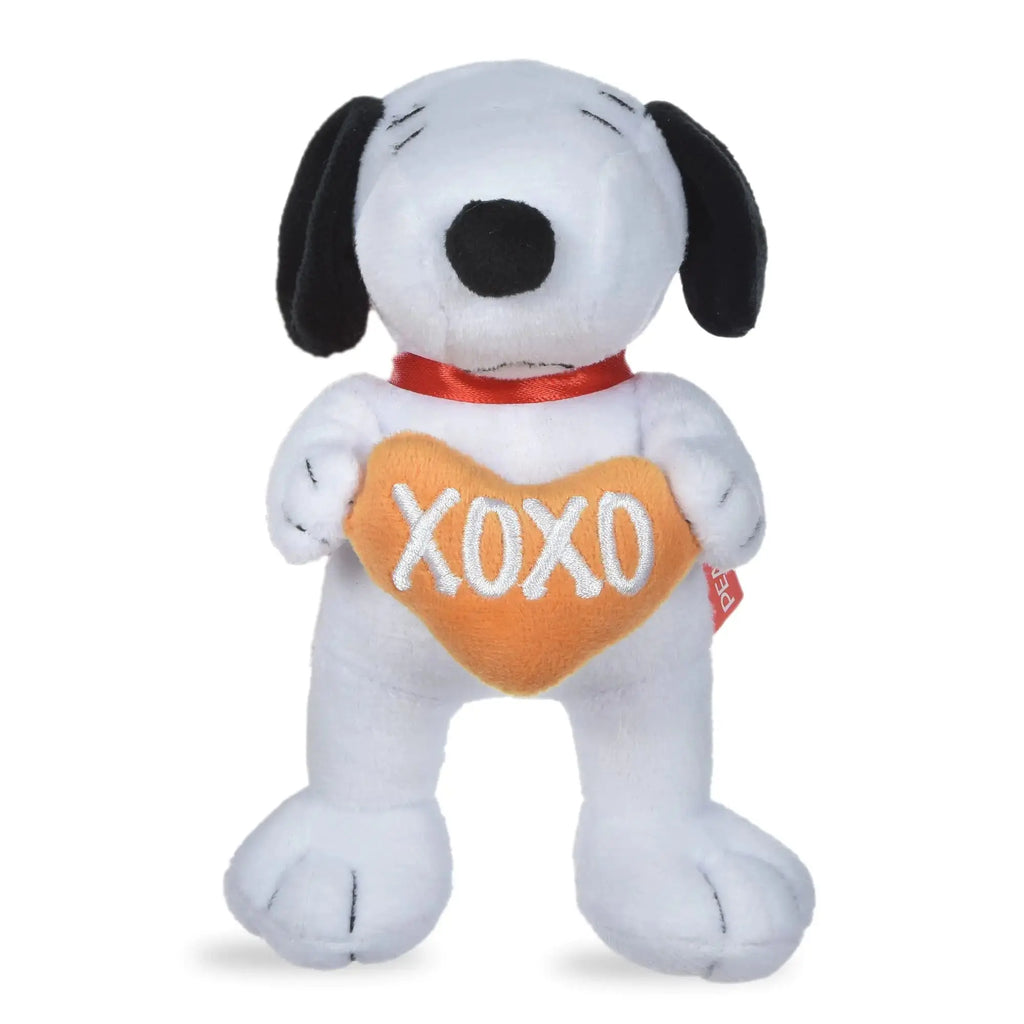 Peanuts for Pets Dog Toys “XOXO” Plush Squeaker| 6” Love Plush Squeakers Collection Pet Toys | Cute Peanuts Toy for Dogs Stuffed Animal 6 inch - Gazebo Pet Hub