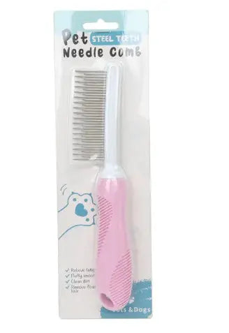 Pet Grooming Needle Comb for Cleaning Fur (Single Piece) Gazebo Pet Hub