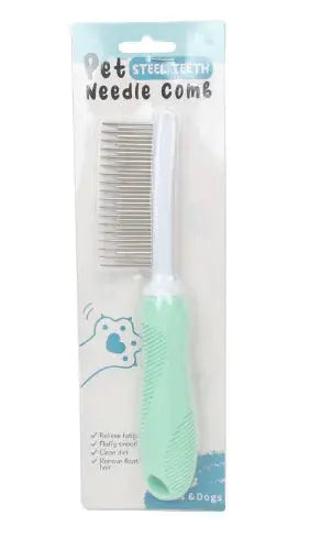 Pet Grooming Needle Comb for Cleaning Fur (Single Piece) Gazebo Pet Hub