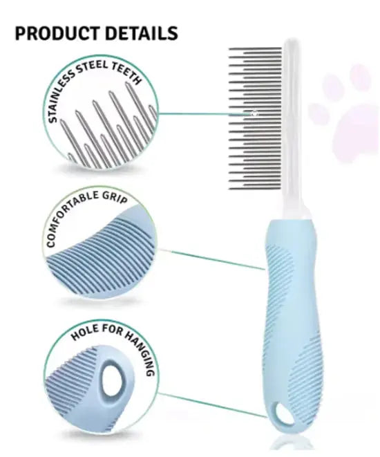 Pet Grooming Needle Comb for Cleaning Fur (Single Piece) Gazebo Pet Hub