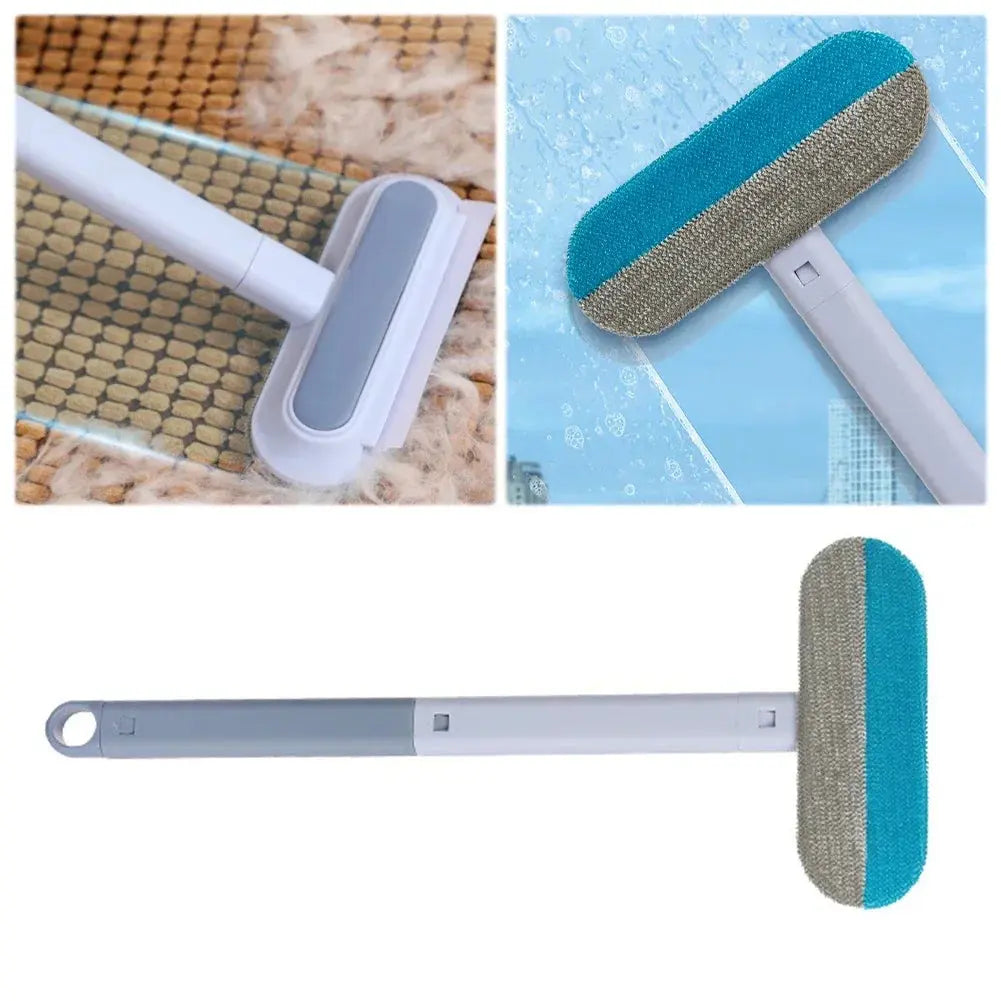 Pet Multi-function Brusher with Squeegee Cat Hair Remover Brush Reusable Dog Lint Cleaner Brush for Carpet Bed Sofa Blanket Gazebo Pet Hub