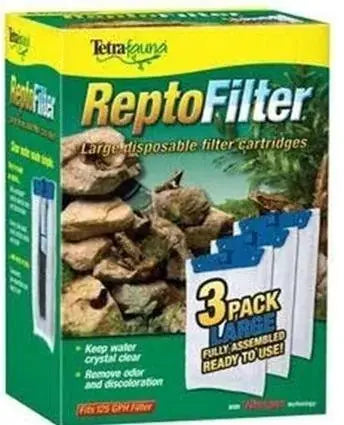 Pet Tetra ReptoFilter 125 GPH 3 - Pack Large Cartridge tetra pond filter. Repto filters Supply Store/Shop by Supply - Shop - Gazebo Pet Hub