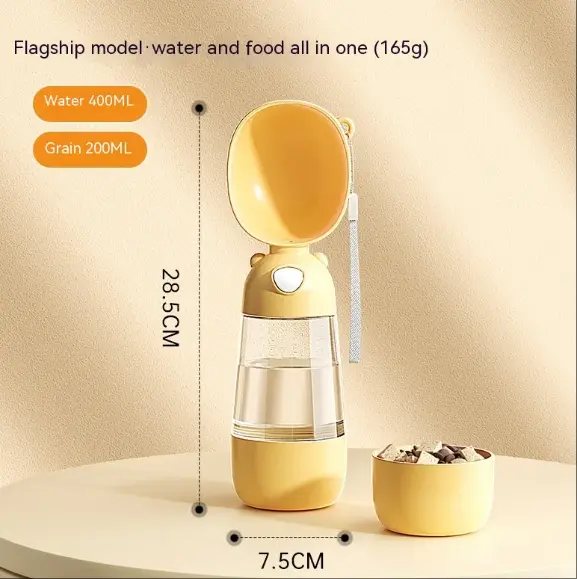 Portable Dog Water Bottle ? Travel Bowl & Food Container for Pets Gazebo Pet Hub