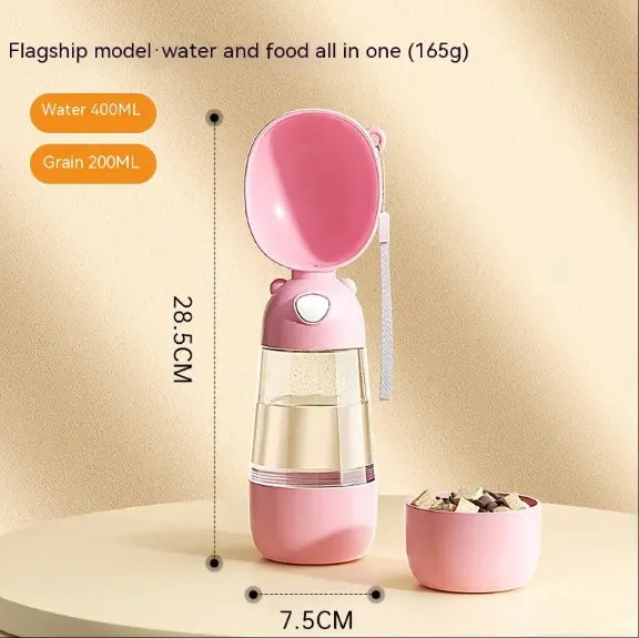 Portable Dog Water Bottle ? Travel Bowl & Food Container for Pets Gazebo Pet Hub