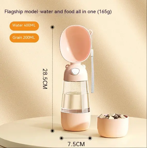 Portable Dog Water Bottle ? Travel Bowl & Food Container for Pets Gazebo Pet Hub