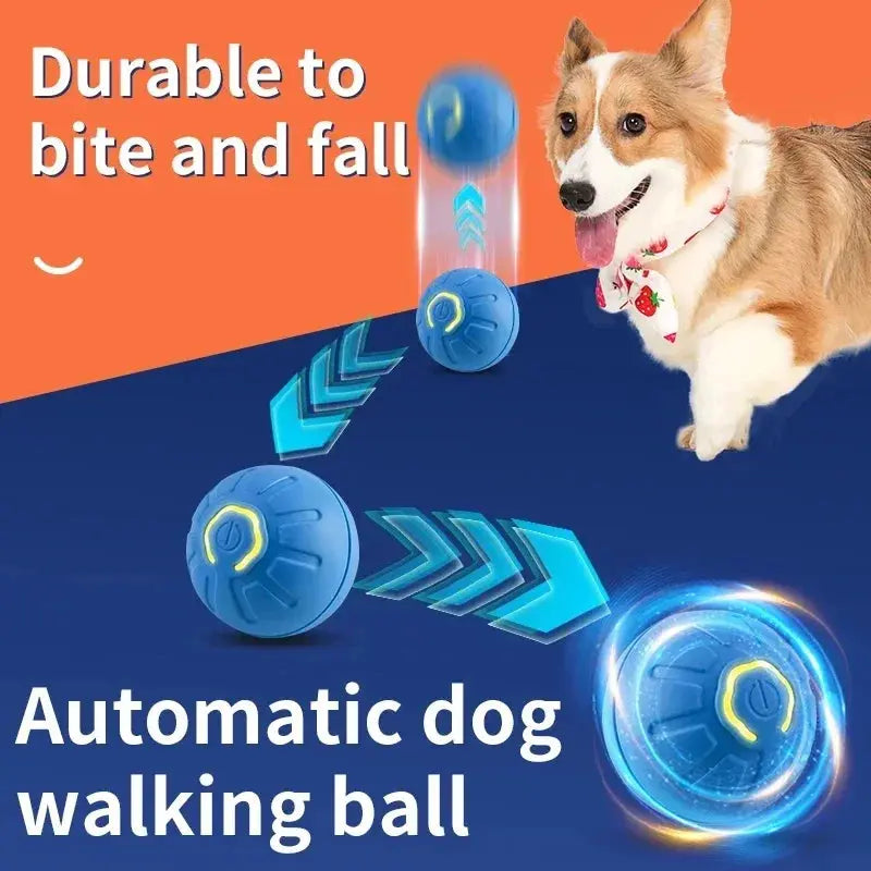 Smart Dog Toy Ball Electronic Interactive Pet Toy Moving Ball USB Automatic Moving Bouncing for Puppy Birthday Gift Cat Products Gazebo Pet Hub