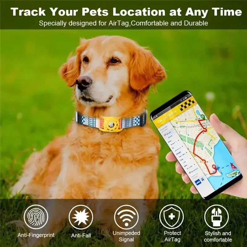 Digital Printing Collar for Apple Airtag - Pets Accessories Gazebo Digital Mart