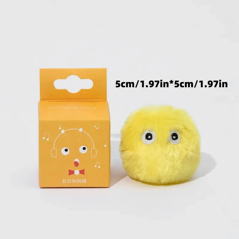 Interactive Ball Smart Cat Toys Plush Electric Catnip Training Toy Kitten Touch Sounding Pet Product Squeak Toy Ball Gazebo Pet Hub