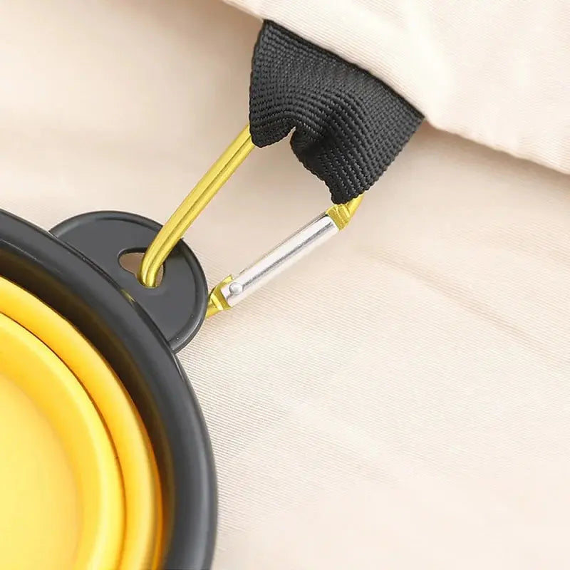 New 350ml Folding Bowl With Keychain Pet Bowl Portable Travel Dog Bowl Convenient Cat bowl Non-deformable Folding Bowl Gazebo Pet Hub