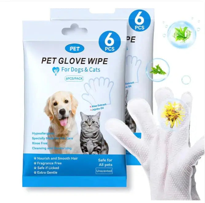 Pet Cleaning Gloves & Wipes Gazebo Digital Mart