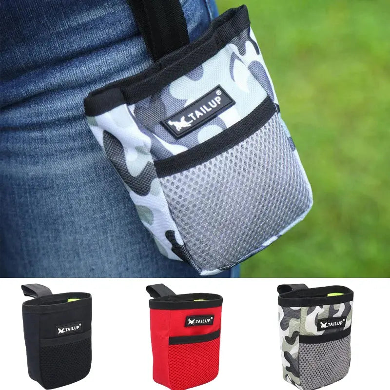 Pet Dog Puppy Training Treat Snack Bait Pet Feed Pocket Pouch Obedience Agility Pouch Food Bag Pocket Snack Reward Waist Bag Gazebo Pet Hub