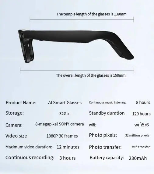 AI Camera Smart Glasses Gazebo Digital Mart