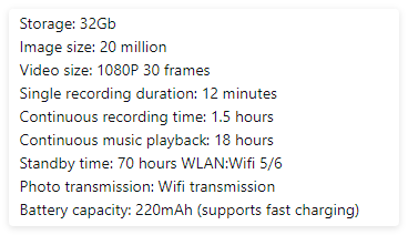 AI Camera Smart Glasses Gazebo Digital Mart